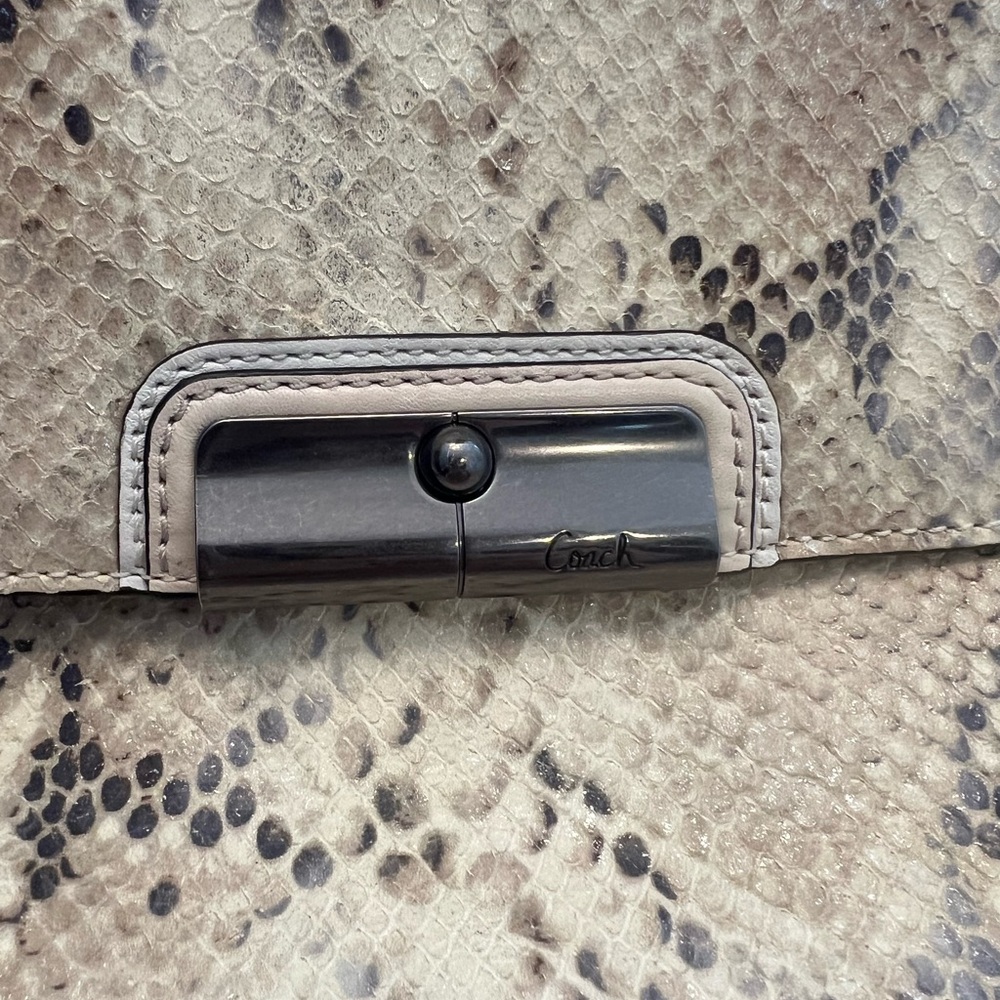 Coach Kristin Python Wristlet - Picture 9 of 14